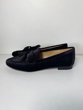J. Crew Velvet Tassel Slip On Loafer Flats - Black | Size 8.5